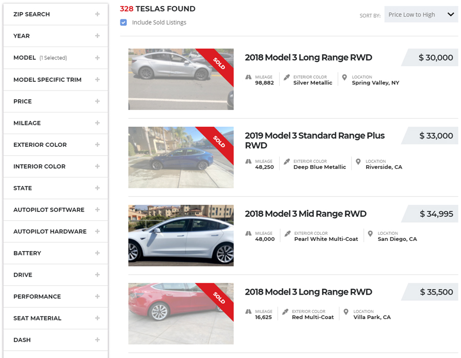 Tesla Model 3 for Under $30,000