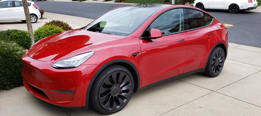Tesla Model Y Performance Red Multi-Coat