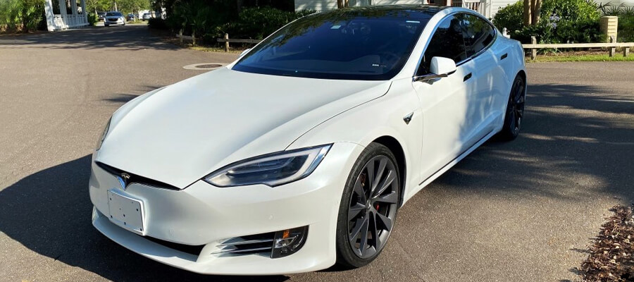 Tesla Model S P100DL Pearl White Multi-Coat